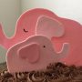 Baby Shower Cake Pink Elephants 3