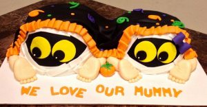 Halloween Baby Shower Cake