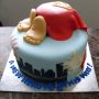 Superman Baby Shower Cake