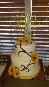 Sunflower Wedding Cake